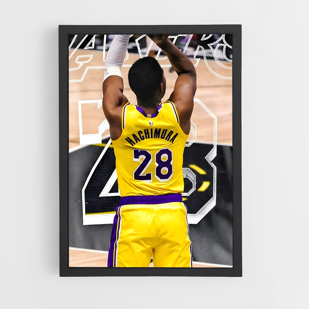 Poster Rui de hachimura – affiche Basketball (vue 2)